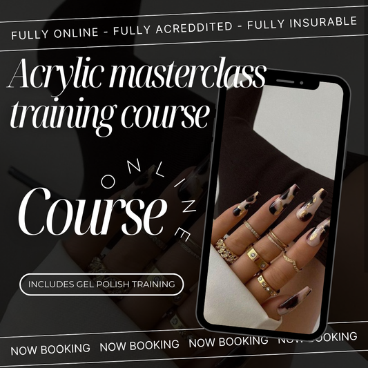 Acrylic masterclass online course - includes gel polish training